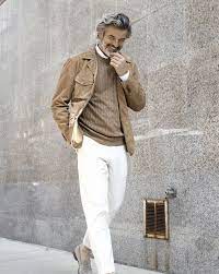 Mike Dale Click Models Management Old Man Fashion Grey Hair Men Model