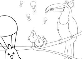 Toucan coloring page for preschoolers. Animal Coloring Pages Printable Babycenter