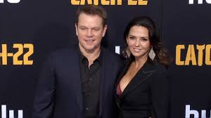 Matt Damon And Luciana Barroso Catch 22 Premiere Black Carpet Youtube Luciana barroso is one of those secretive celebrity wives who do not usually appear in the spotlight. matt damon and luciana barroso catch 22 premiere black carpet