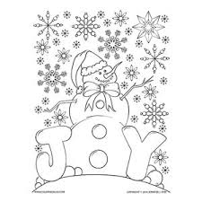 There are many holidays that give us peace of mind and this is the time when free for everything. Joy Snowman Holiday Coloring Page