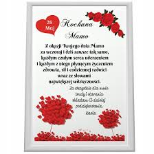 Życzenia imieninowe, któż ich nie składa? Prezent Urodziny Mamy Taty Dzien Matki Ojca Ramka 8072321217 Allegro Pl