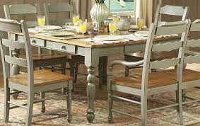 Homelegance hollyhock trestle pedestal dining set. Furniture Stunning Mudhut Andres Distressed Dining Table From The Harmony From The Di Dining Table With Drawers Distressed Dining Table White Dining Room Sets