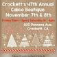 Crockett's 47th Annual  Calico Holiday Boutique event image