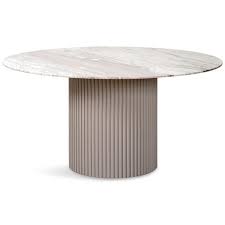 Ubud Round Dining Table In 2020 Round Marble Dining Table Dining Table Marble Dining Table