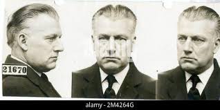 This item is the prison photograph, also known as the "mug shot," of  Leavenworth inmate David Belmont, register number 6880. Bureau of Prisons,  Inmate case files Stock Photo