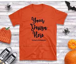 Free Gildan 64000 Halloween Orange T Shirt Mockup Fall Style Orange Psd Free Psd Mockups In 2020 Free Packaging Mockup Mockup Free Psd Free Psd Mockups Templates