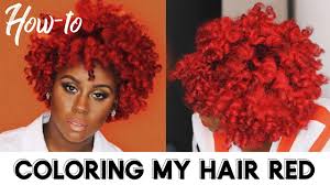 Pollution & improper hair care cause premature aging of hair. How I Dyed My Natural Hair Bright Red Without Bleach At Home Youtube
