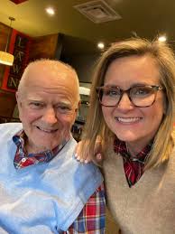 Meet the owners: Dick Harrigan has been an Original Pancake House  franchisee for 55 years. His daughter (Julie) has worked in the business  since she was 14. Both born and raised in