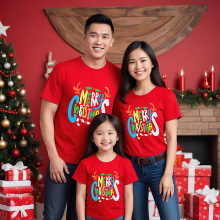 Christmas family t shirts set of 4 and 5 – GFASHION