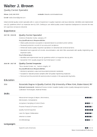A cover letter introduces you to a prospective employer and is placed over your resume when you apply for a job. Quality Control Resume Examples Job Description Skills