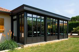 Verandas Et Pergolas A Toiture Plate Md Concept Extension Maison Deco Veranda Veranda Bioclimatique
