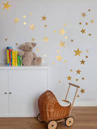 Gold Star Vinyls Decoration With Decorative Gold Star Vinyls Etsy In 2021 Kids Room Wall Stickers Star Wall Decals Baby Room Decor