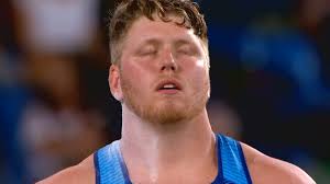 Sketch of ryan crouser chalking up before a put of the shot. Olympic Shot Put Champion Ryan Crouser Finds His Mental Edge Nbc Los Angeles