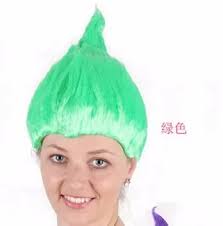 Troll Poppy Wig Untuk Anak 36 cm Wig Anak Perlengkapan Pesta Cosplay Troll  Wig DALAM STOK 9 warna