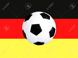 This abstract flag can make this germany football logo looks more artistic. German Flag Football At 23 Stock Photo Picture And Royalty Free Image Image 13921646