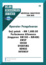 The enterprise currently operates in the other chemical product and preparation manufacturing sector. Jobsmalaysiapahang On Twitter Jawatan Kosong Sebagai Operator Pengeluaran Di Amerseal Industrial Sdn Bhd Hp 013 9358315 09 5721060