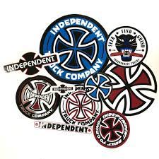 10 Set Sticker Pack Independent Truck Company Iron Cross Logo Skateboard Decals Trucking Companies Independent Truck Company Trucks
