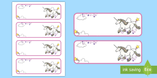 Blank ups shipping labels by the sheet. Unicorn Editable Drawer Labels Unicorn School Labels