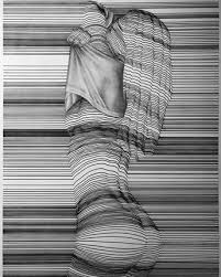 Dengan banyaknya garis dan arahnya yang berbeda seakan menciptakan sebuah ilusi pada gambar. 59 Nirmana Ideas Op Art Geometric Art Illusion Art