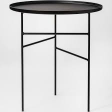 Pin By Collapsed Practice On Black Side Tables In 2020 Round Metal Side Table Side Table Black Side Table