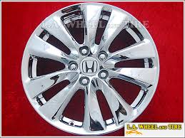 This set of wheels includes the tpms sensors that are required for this wheel. L A Wheel Chrome Oem Wheel Experts Honda Accord Oem 17 Set Of 4 Chrome Wheels 64015