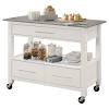 With its sleek modern design and stainless steel countertop, the chloe kitchen island/cart is ideal for adding extra counter space to your kitchen. Https Encrypted Tbn0 Gstatic Com Images Q Tbn And9gcqganhrhnxsx0ijpm1hep11nmym8pl5fwf8vjtu2lqosit0sjwl Usqp Cau