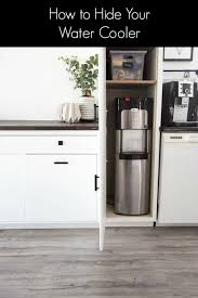 Our Hidden Water Cooler Love Create Celebrate Kitchen Cabinet Storage Storage Cabinets Inside Cabinets