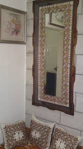 تطريز فلاحي فلسطيني برواز مراية ومخدات palestinian embroidery newspaper crafts cross stitch embroidery