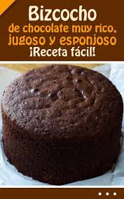 Bizcocho De Chocolate Muy Rico Jugoso Y Esponjoso Receta Facil Tortas Bizcocho De Chocolate Biscocho De Chocolate