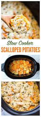 Mix lightly so all the potatoes are covered in the cream mixture. Save Oven Space With These Creamy Cheesy Slow Cooker Scalloped Potatoes Easy Recipe That Combine Crockpot Recipes Easy Recipes Slow Cooker Scalloped Potatoes
