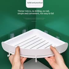 Shop bathroom countertop accessories at the container store. Buy Online Plastic Bathroom Shelf Organizer Snap Up Corner Shelf Caddy Bathroom Corner Shelf Shower Storage Wall Holder Shampoo Holder Alitools