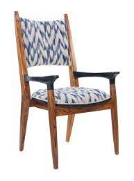 vinil a wooden upholstered chair by alankaram colored dining chairs upholstered chairs rustic dining chairs