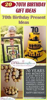 It covers everything from music, food, movies, to sports. 70th Birthday Gift Ideas Amazing 70th Birthday Present Ideas