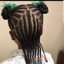 Kids Braids Hairstyle Braids 2 Da T Follow Kissegirl Beauty Brand Hair Skin Nails Browng Hair Styles Braided Hairstyles Kids Braided Hairstyles