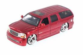 The denali brand began as a luxury trim package for the 1998 over the years, the denali brand also migrated to the sierra pickup, yet despite the brand's popularity, the growth inexplicably stopped there. 2002 Gmc Yukon Denali Red Jada 50979a 1 24 Scale Diecast Model Toy Car Brand New But No Box Walmart Com Walmart Com