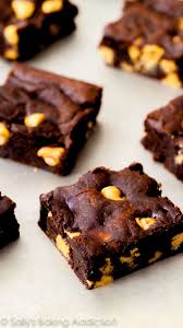 My Favorite Homemade Brownies Using As Little Flour As Possible To Make Them Extra Fudgy Brownies Dessert Baking Sweets Desserts Baking