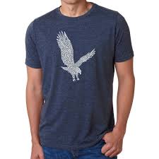 Men S Premium Blend Word Art T Shirt Eagle La Pop Art Multi 2xl Multicolor La Pop Art Online Mens Clothing Mens Clothing Store