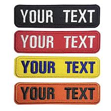 Check spelling or type a new query. Buy Custom Embroidery Name Patches 2 Pieces Personalized Military Number Tag Customized Logo Id For Multiple Clothing Bags Vest Jackets Work Shirts Online In Turkey B075828fkc