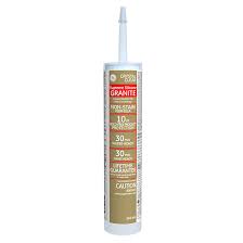 Safe for granite and marble. Ge Supreme Silicone For Granite 266ml Clear Rona