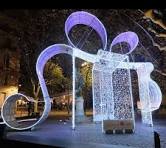 3D LED Modeling Motif Ball Christmas Light Holiday Outdoor Walk-Through  Snowman Arch LED Christmas Gift Box Motif Lights