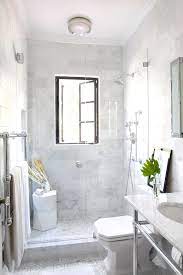 Home Tour A Designer S Pattern Packed Atlanta Home Via Mydomaine White Marble Bathrooms Marble Bathroom Designs Window In Shower