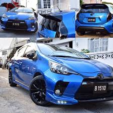 Japanese:トヨタ・プリウス, toyota puriusu) is a full hybrid electric automobile developed and manufactured by toyota since 1997. Trd Bodykit Fitted On Toyota Aqua With Alloy Wheels 17 Toyota Prius Toyota Prius 2015 Toyota