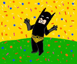 Batman Throwing Confetti Drawception