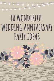 Not the easiest party theme but you could use the color and have lots of metallic decorations, it would look very futuristic. 10 Wonderful Wedding Anniversary Party Ideas