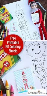 Keep your kids busy doing something fun and creative by printing out free coloring pages. Elf Free Printable Coloring Sheets Cute Elf Ideas Living Locurto