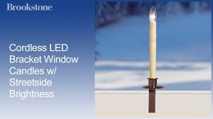 Cordless Led Bracket Window Candles W Streetside Brightness Youtube