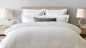 King size diamond solid white opluent look designer baroque style bed frame. Style Guide All White Bedding Williams Sonoma