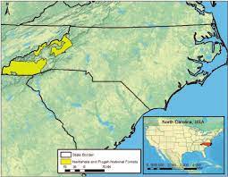 Nantahala National Forest Map Location Of The Nantahala And Pisgah National Forests In North Carolina. |  Download Scientific Diagram