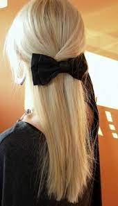 Long Blonde Hair Black Bow Long Blonde Hair Hair Inspiration Hair Beauty