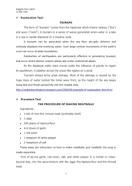 Put the pulp to a large vat to separate the ink from the paper fibres. Contoh Soal Essay Report Text Gambaran